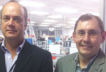 Pi Shurlok’s general manager Dion Hardy (right) and business development manager William Murray.